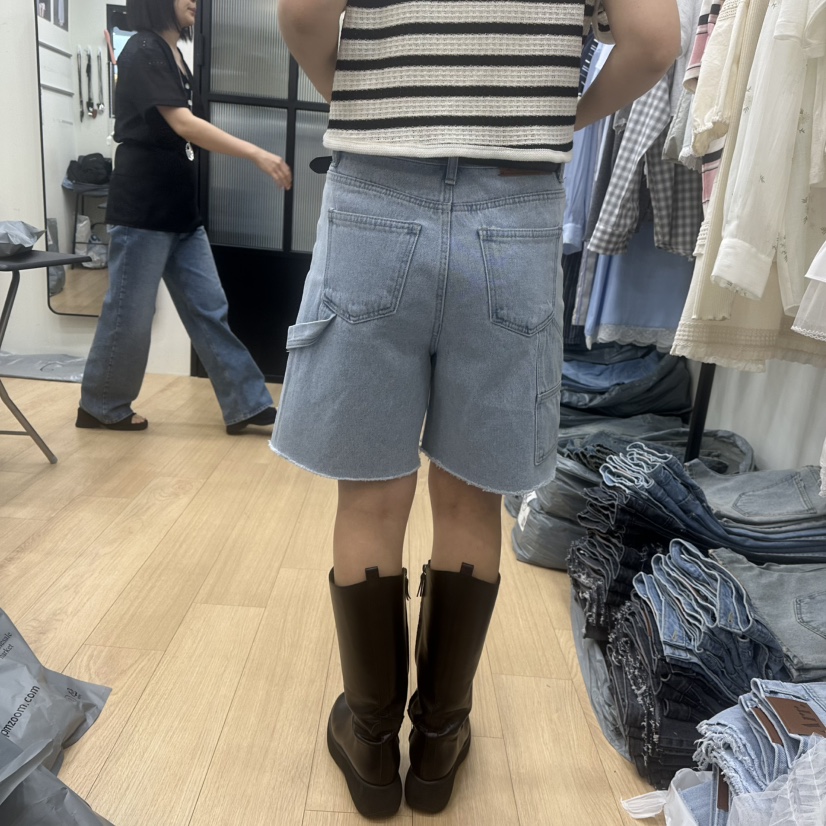ARR直郵韓國代購㊣女裝新品時尚25春夏休閑推薦人氣短褲工裝褲ARR短褲