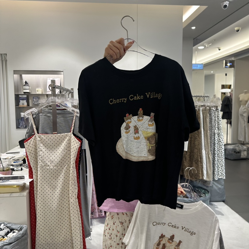 COMBO韓國㊣直郵東大門代購女裝新品人氣時尚25春夏休閑T恤COM_BOT恤圖色3