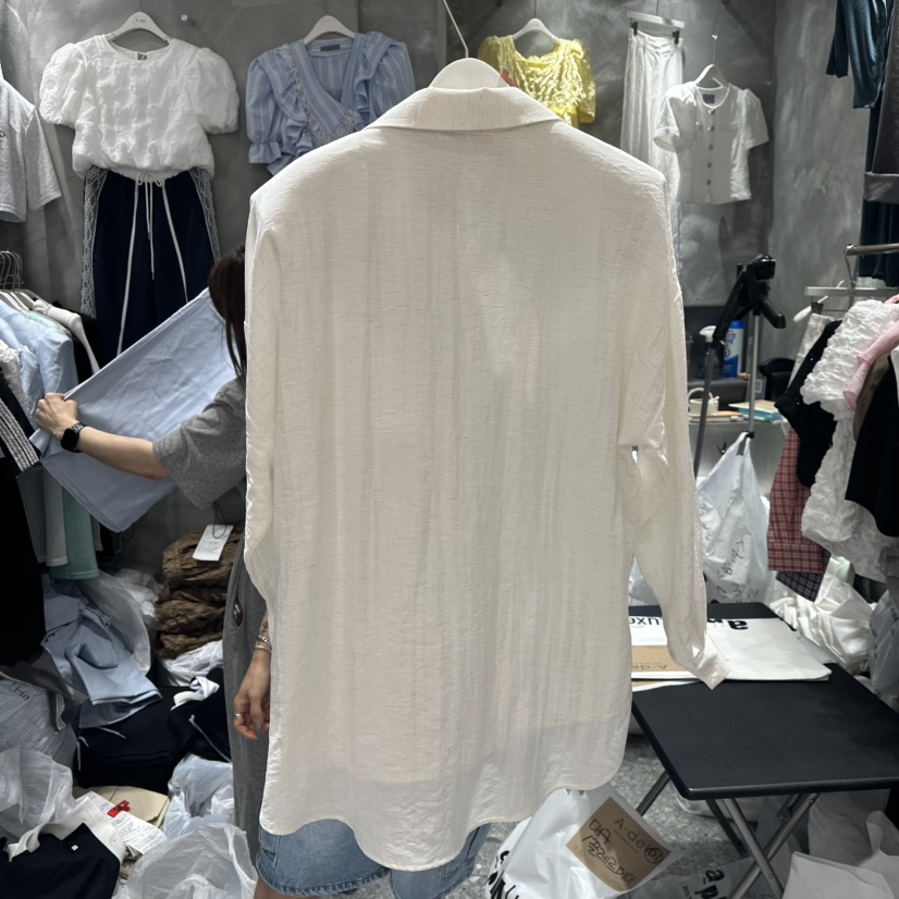 A-DEL韓國㊣直郵東大門代購女裝新款時尚休閑推薦襯衫蕾絲衫A-DEL襯衫/蕾絲衫