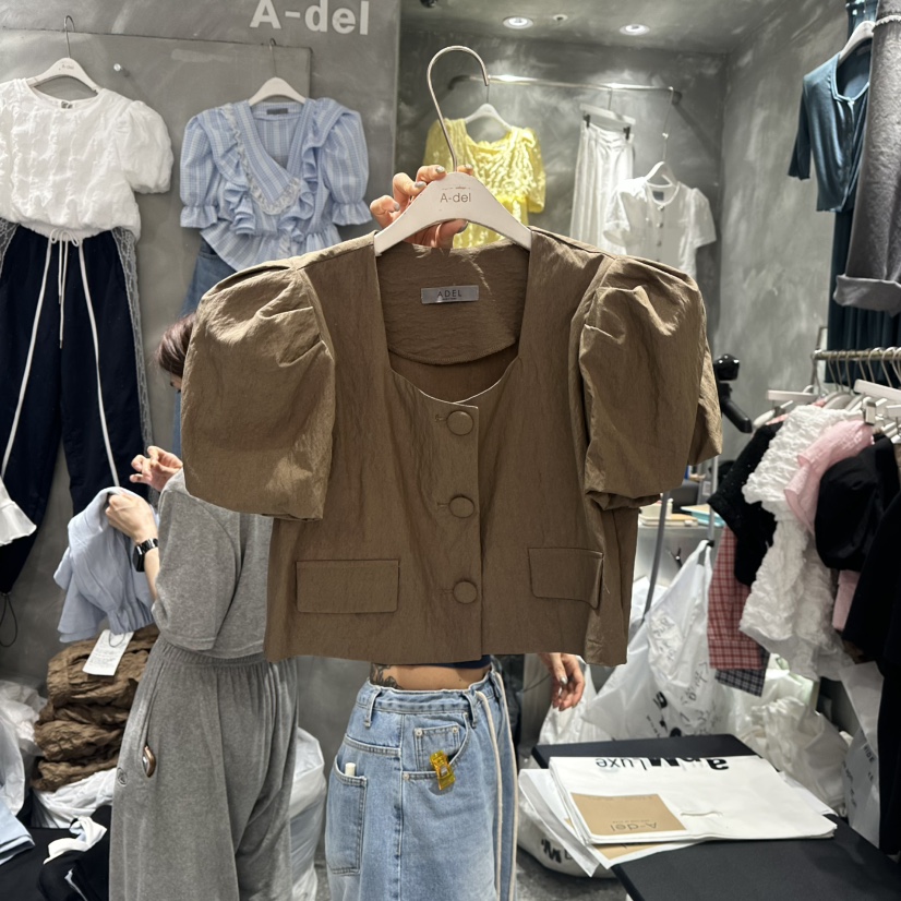 A-DEL韓國㊣直郵東大門代購女裝新款25春夏熱賣時尚休閑夾克A-DEL夾克