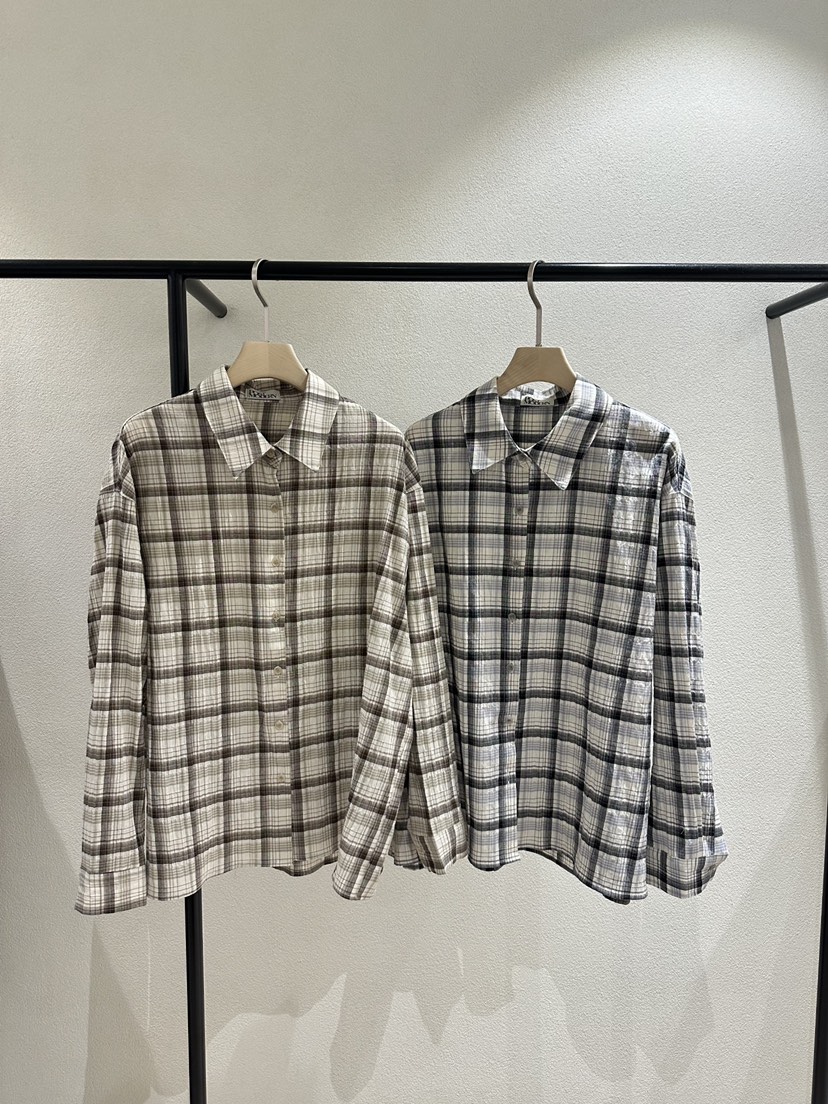 POSTMODERN直郵韓國代購㊣女裝新品時尚休閑襯衫蕾絲衫格紋POSTMODERN襯衫/蕾絲衫