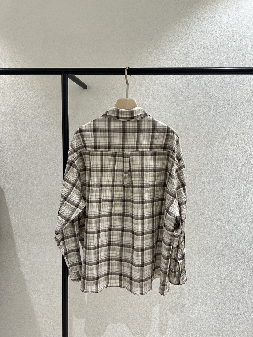 POSTMODERN直郵韓國代購㊣女裝新品時尚休閑襯衫蕾絲衫格紋POSTMODERN襯衫/蕾絲衫