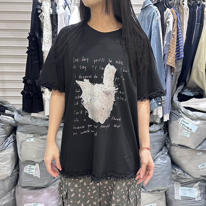BRICKLANE韓國直郵㊣女裝新品休閑熱賣25春夏時尚人氣推薦T恤BRICKLANET恤圖色3