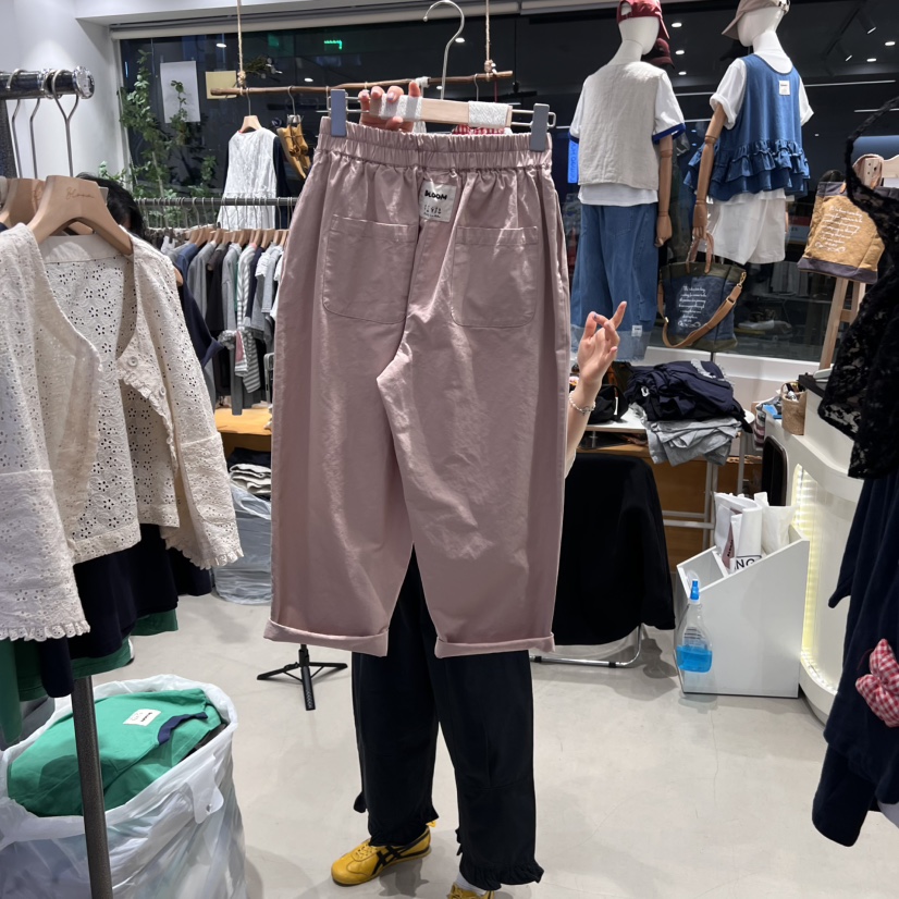 BLOOM直郵韓國代購㊣女裝新款熱賣休閑時尚推薦25春夏休閑褲BLOOM休閑褲