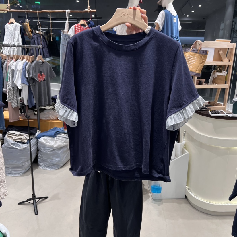 BLOOM直郵韓國代購㊣女裝新品人氣休閑時尚25春夏推薦熱賣T恤BLOOMT恤圖色3