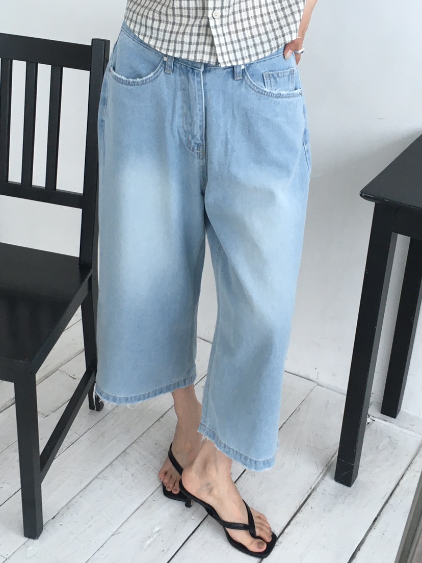 EOMPIT韓國代購女士新品人氣推薦休閑時尚熱賣25春夏牛仔褲EOMPIT牛仔褲