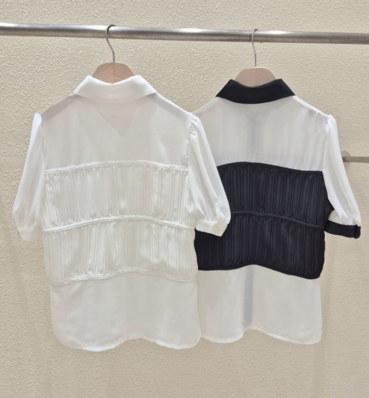 火Ⅱ-화투-T韓國直郵女裝新品時尚推薦休閑真品襯衫蕾絲衫火Ⅱ襯衫/蕾絲衫