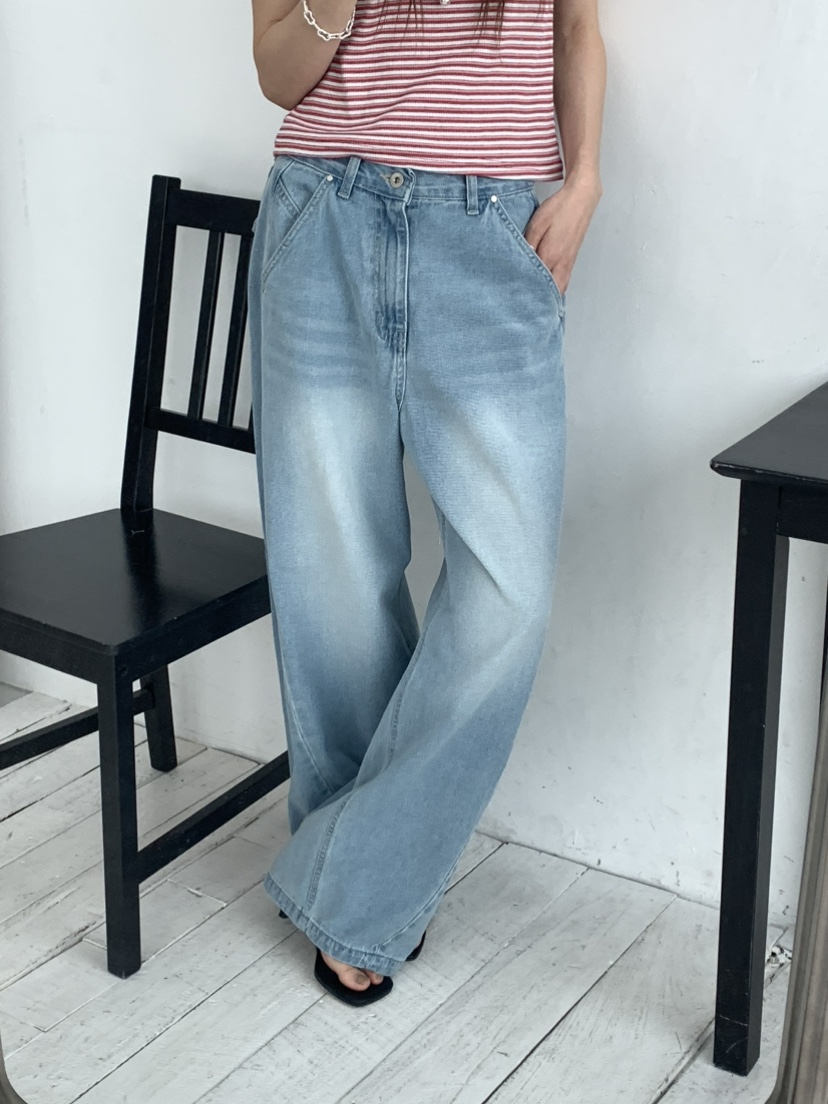 EOMPIT韓國直郵女士新款職業25春夏時尚休閑真品熱賣牛仔褲EOMPIT牛仔褲