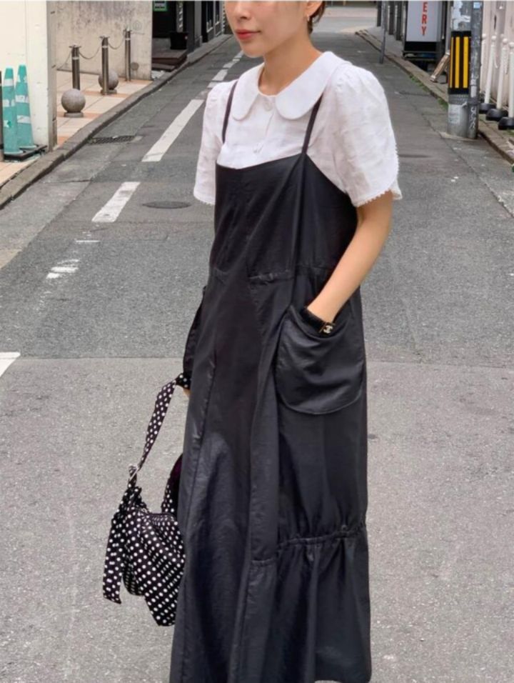 LIVE FOREVER東大門實拍女士新品休閑人氣時尚熱賣真品連衣裙LIVE FOR_EVER連衣裙