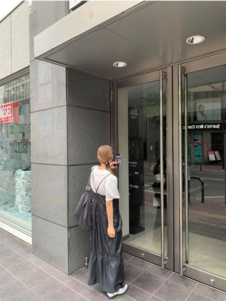 LIVE FOREVER東大門實拍女士新品休閑人氣時尚熱賣真品連衣裙LIVE FOR_EVER連衣裙
