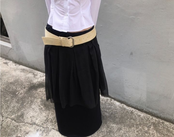 LIVE FOREVER東大門實拍女裝新品推薦半身裙中短裙不含腰帶LIVE FOR_EVER半身裙/中短裙