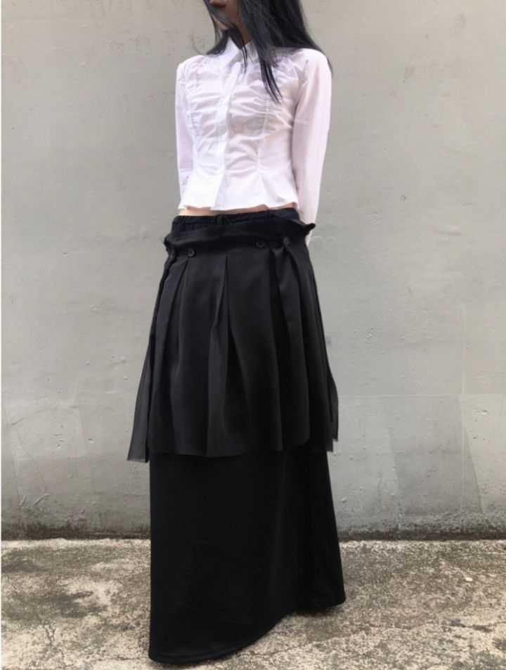 LIVE FOREVER東大門實拍女裝新品推薦半身裙中短裙不含腰帶LIVE FOR_EVER半身裙/中短裙
