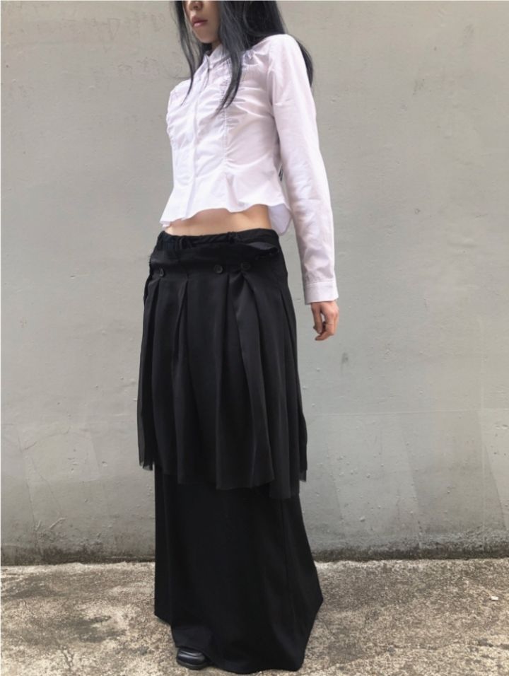 LIVE FOREVER東大門實拍女裝新品推薦半身裙中短裙不含腰帶LIVE FOR_EVER半身裙/中短裙
