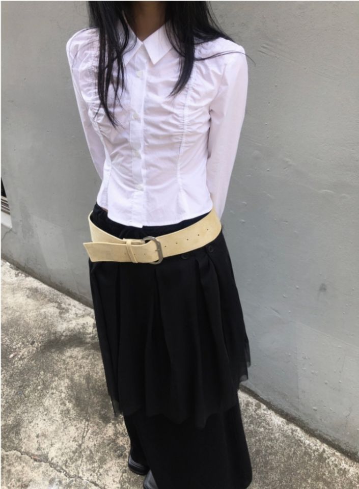 LIVE FOREVER東大門實拍女裝新品推薦半身裙中短裙不含腰帶LIVE FOR_EVER半身裙/中短裙