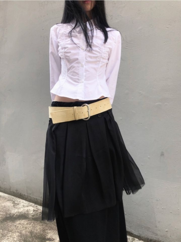 LIVE FOREVER東大門實拍女裝新品推薦半身裙中短裙不含腰帶LIVE FOR_EVER半身裙/中短裙圖色1