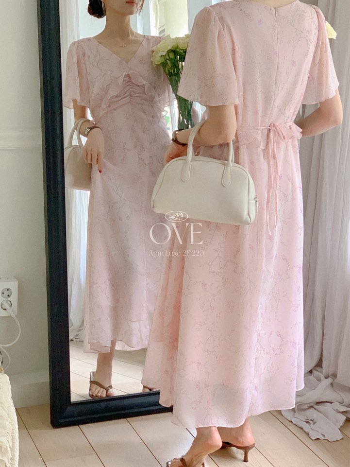 OVE韓國直郵女裝新品休閑推薦熱賣真品時尚職業25春夏連衣裙OVE連衣裙
