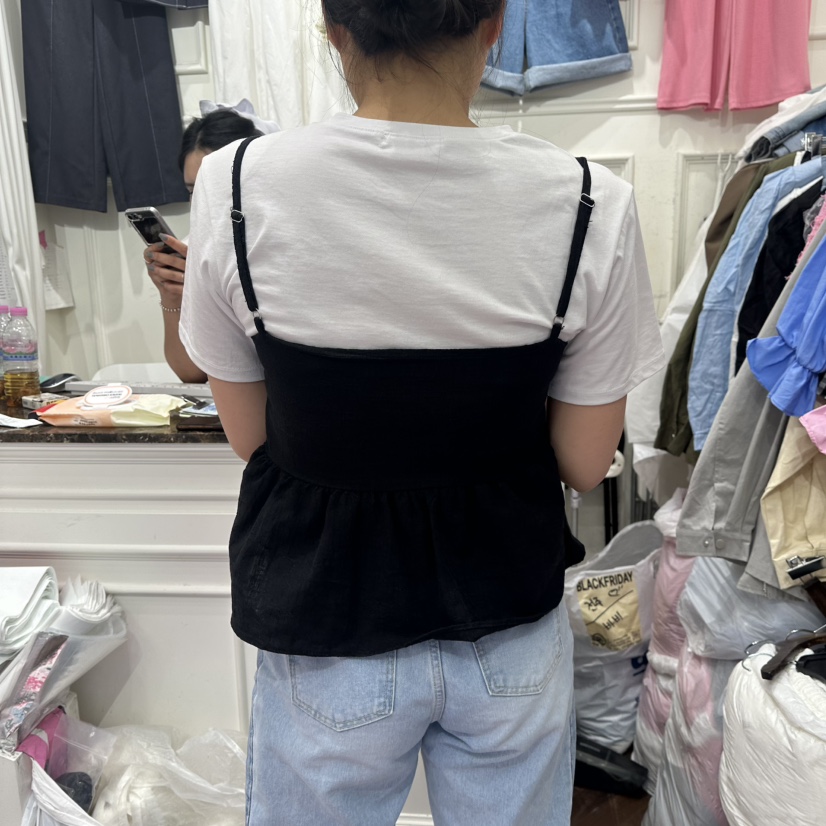 J.RITZY東大門實拍女士新款25春夏人氣職業推薦休閑吊帶背心J.RITZY吊帶/背心