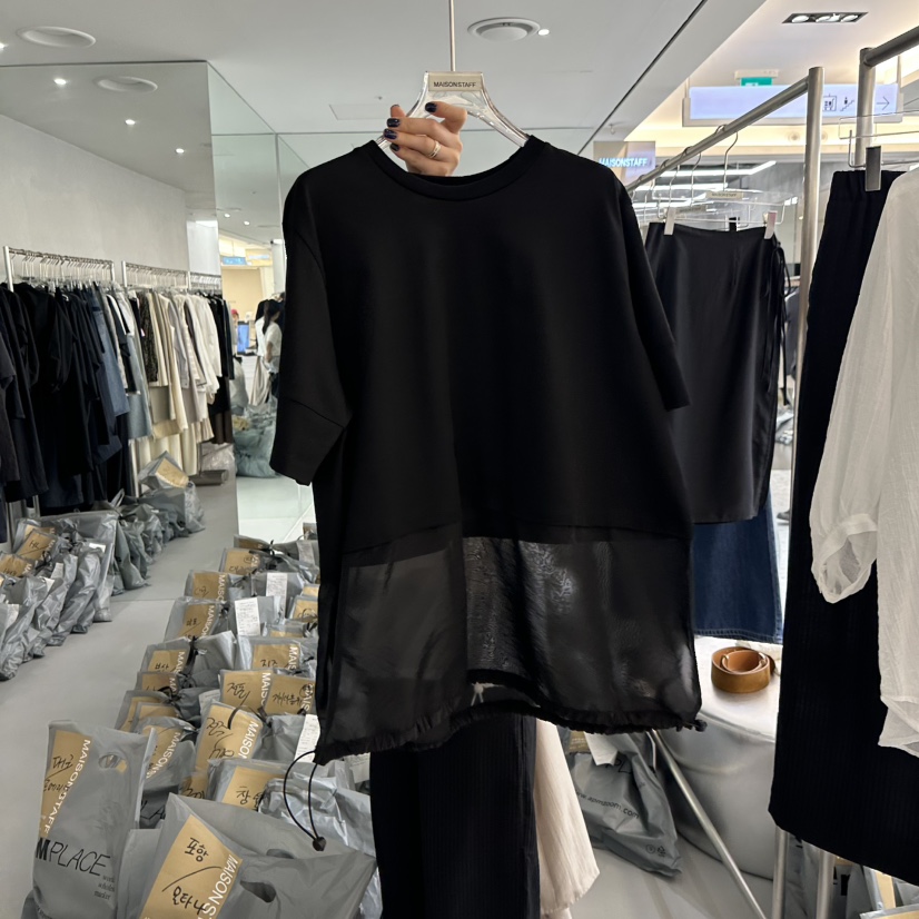 DOUBLE STANDARD/LE SMOKING/MAISONSTAFF韓國代購女士新品熱賣T恤MAISONSTAFFT恤圖色2