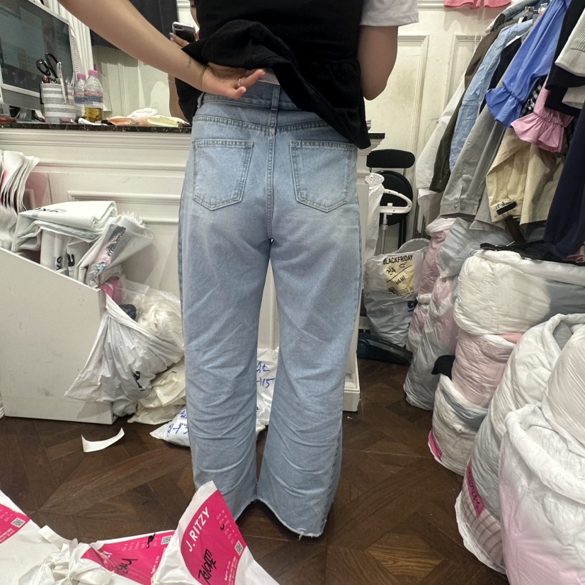 J.RITZY韓國直郵女士新品推薦職業真品25春夏熱賣休閑牛仔褲J.RITZY牛仔褲