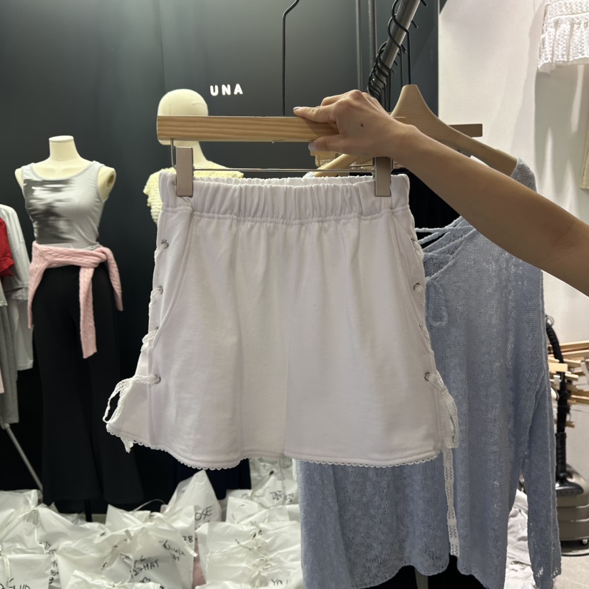 UNA/THE MAY東大門代購女士新品人氣25春夏職業休閑短褲蕾絲THEMAY/UNA短褲圖色3