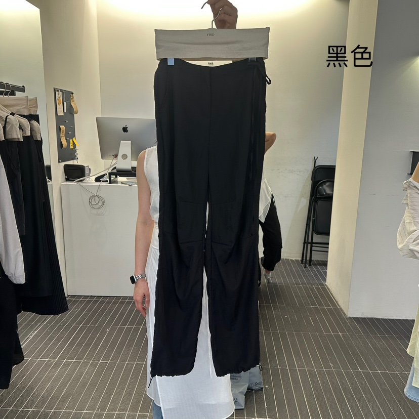 FIND-P東大門直郵女士新款25春夏熱賣職業人氣時尚休閑褲尼龍FIND-P休閑褲圖色2