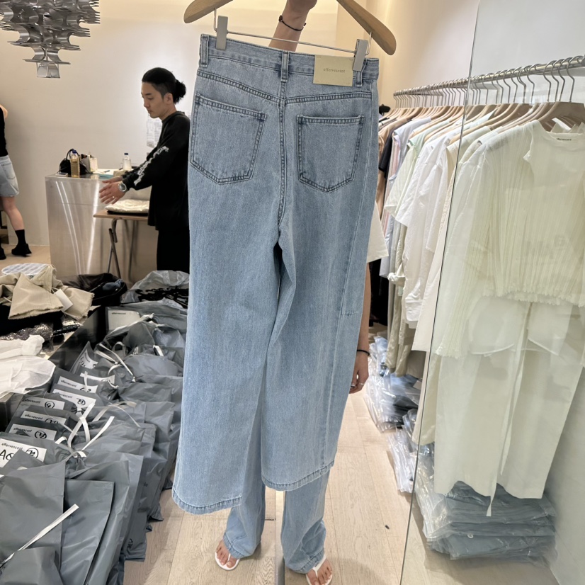 EFFERVESCENT東大門代購女士新款職業真品25春夏休閑牛仔褲evc/effervescent牛仔褲