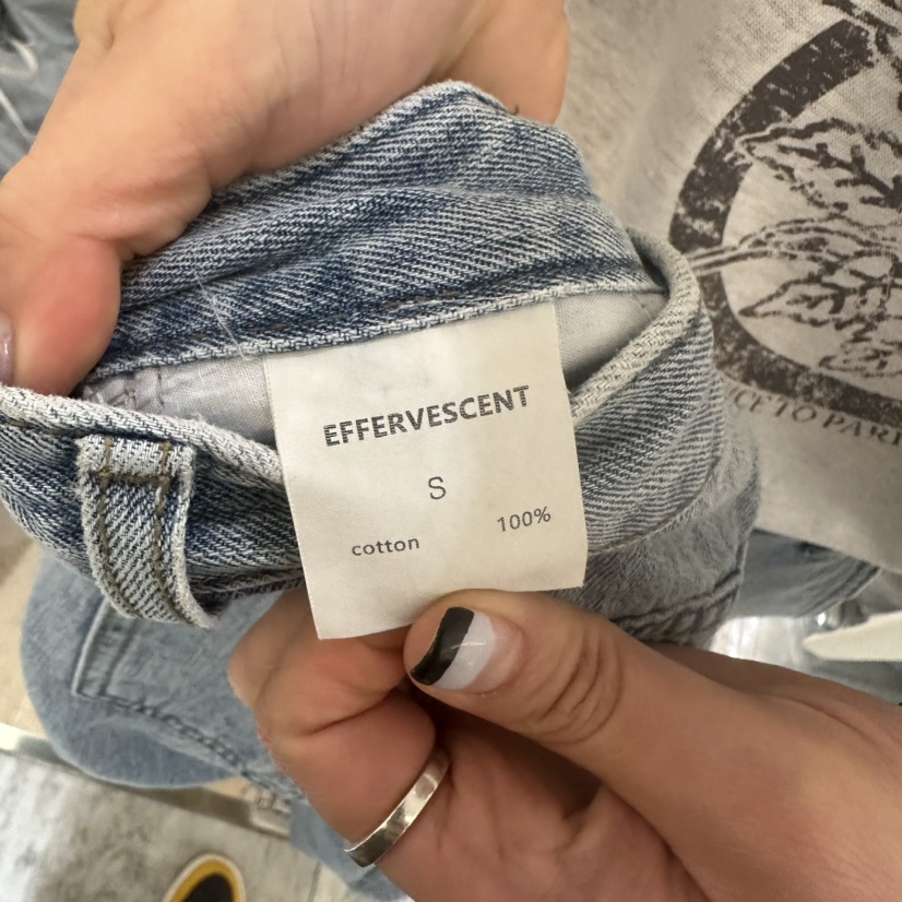 EFFERVESCENT東大門代購女士新款職業真品25春夏休閑牛仔褲evc/effervescent牛仔褲