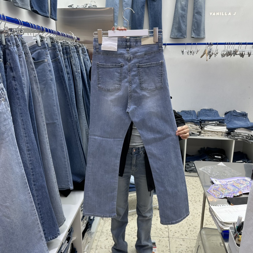 VANILLA J東大門直郵女裝新款時尚推薦人氣真品職業牛仔褲VANILLA J牛仔褲