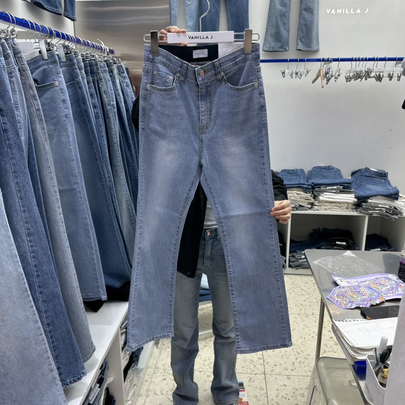 VANILLA J東大門直郵女裝新款時尚推薦人氣真品職業牛仔褲VANILLA J牛仔褲