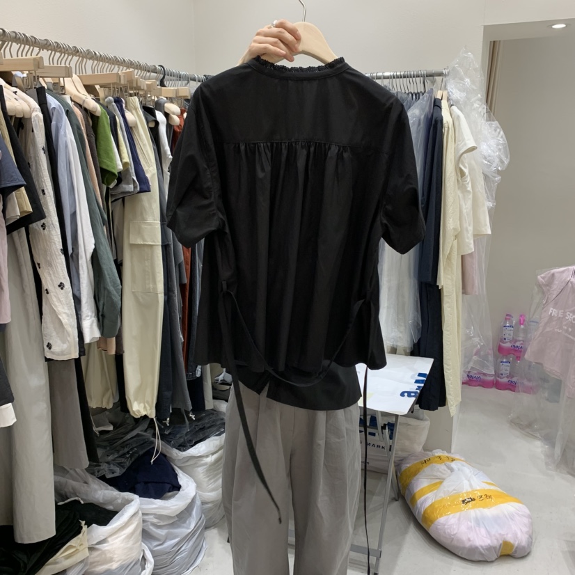 FRE韓國代購女士新品真品職業熱賣25春夏推薦休閑襯衫蕾絲衫FRE襯衫/蕾絲衫