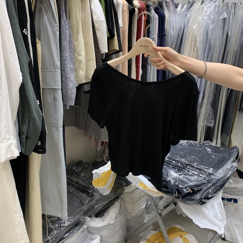 FRE韓國代購女裝新款休閑人氣真品推薦職業25春夏熱賣T恤天絲FRET恤圖色2