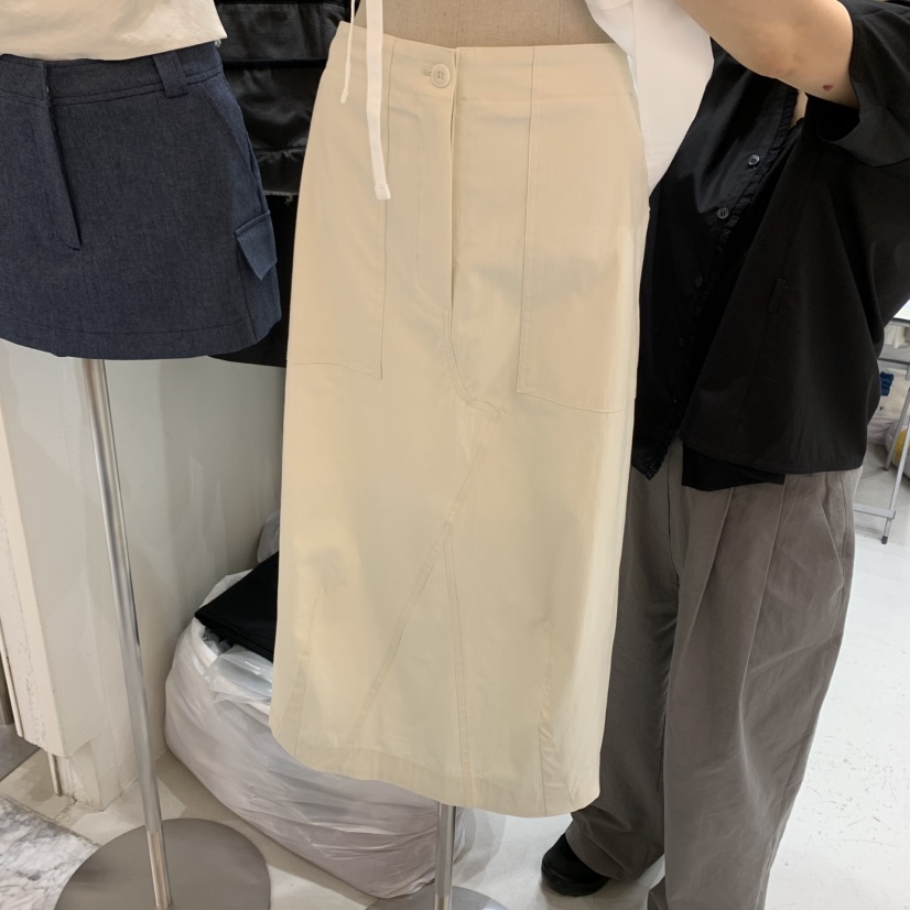 FRE東大門實拍女士新款職業休閑時尚25春夏人氣半身裙中短裙FRE半身裙/中短裙