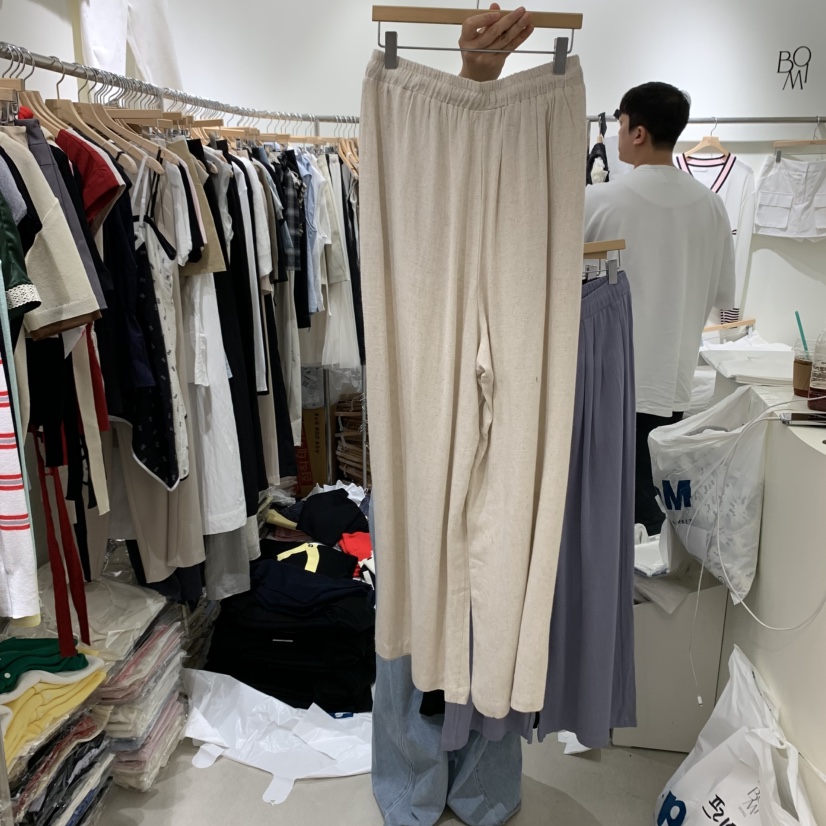 BY BOMI東大門實拍女裝新款真品休閑熱賣時尚職業25春夏休閑褲BY BOMI休閑褲