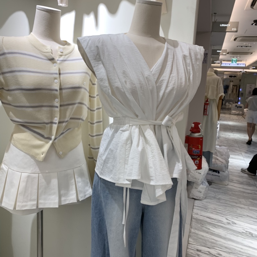 BY BOMI韓國代購女士新款時尚人氣職業25春夏真品襯衫蕾絲衫BY BOMI襯衫/蕾絲衫
