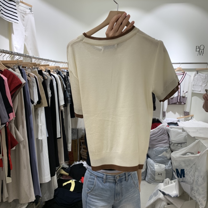 BY BOMI韓國代購女士新品時尚推薦25春夏職業真品休閑熱賣T恤BY BOMIT恤