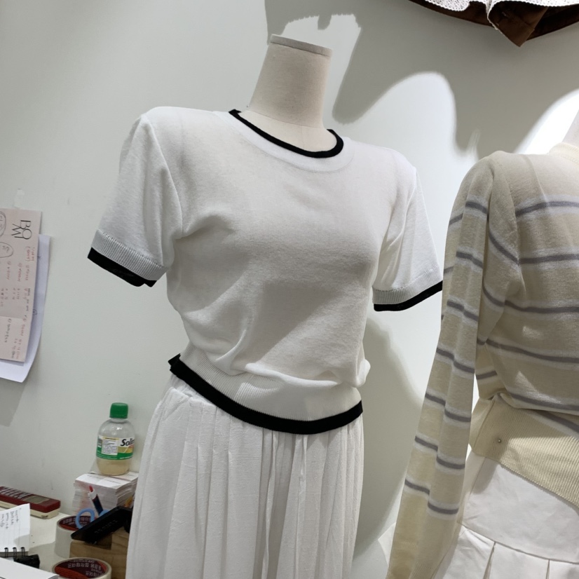 BY BOMI韓國代購女士新品時尚推薦25春夏職業真品休閑熱賣T恤BY BOMIT恤圖色3