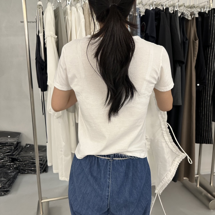 DOUBLE STANDARD/LE SMOKING/MAISONSTAFF東大門直郵女士新品25春夏T恤MAISONSTAFFT恤