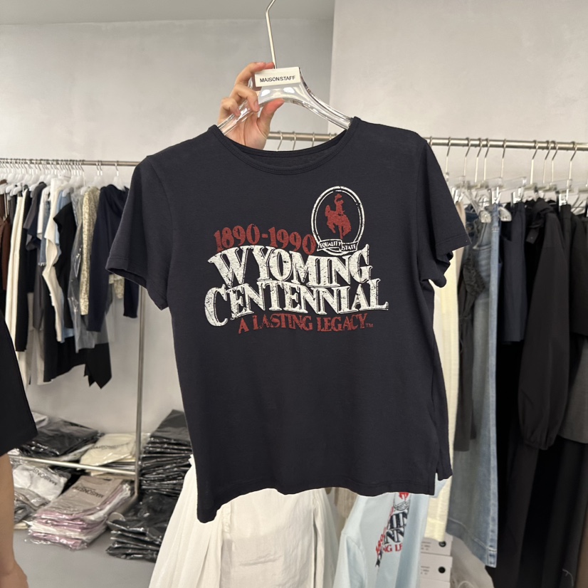 DOUBLE STANDARD/LE SMOKING/MAISONSTAFF東大門直郵女士新品25春夏T恤MAISONSTAFFT恤圖色2