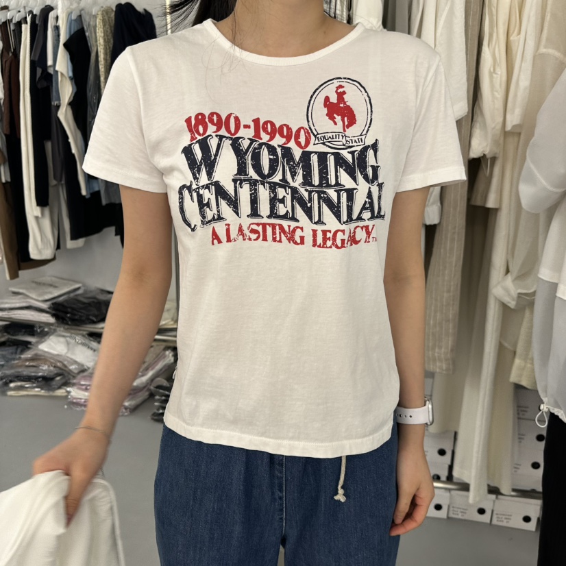 DOUBLE STANDARD/LE SMOKING/MAISONSTAFF東大門直郵女士新品25春夏T恤MAISONSTAFFT恤圖色3