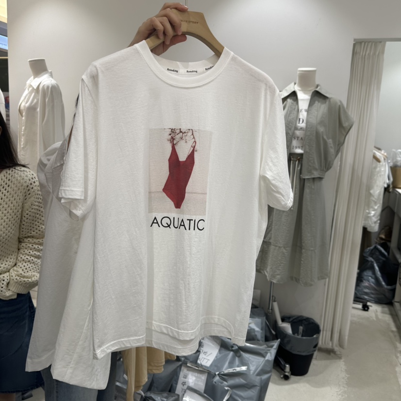URBANSTORY/REMAKING韓國直郵女裝新品休閑職業推薦時尚T恤Remaking/URBANSTORYT恤圖色3