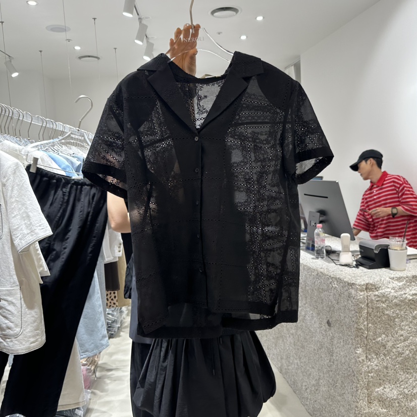 NEROLI 36東大門實拍女裝新款人氣真品休閑襯衫蕾絲衫刺繡NEROLI 36襯衫/蕾絲衫圖色2