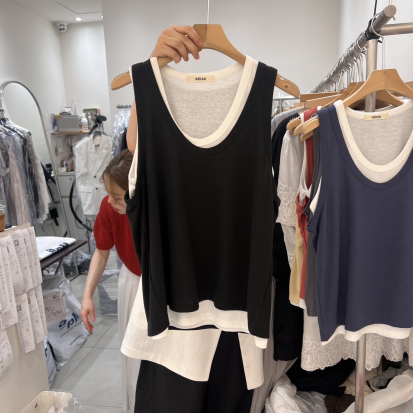 HEIZE東大門實拍女士新品休閑人氣熱賣職業套裝亞麻布套裝雙層HEIZE套裝圖色7