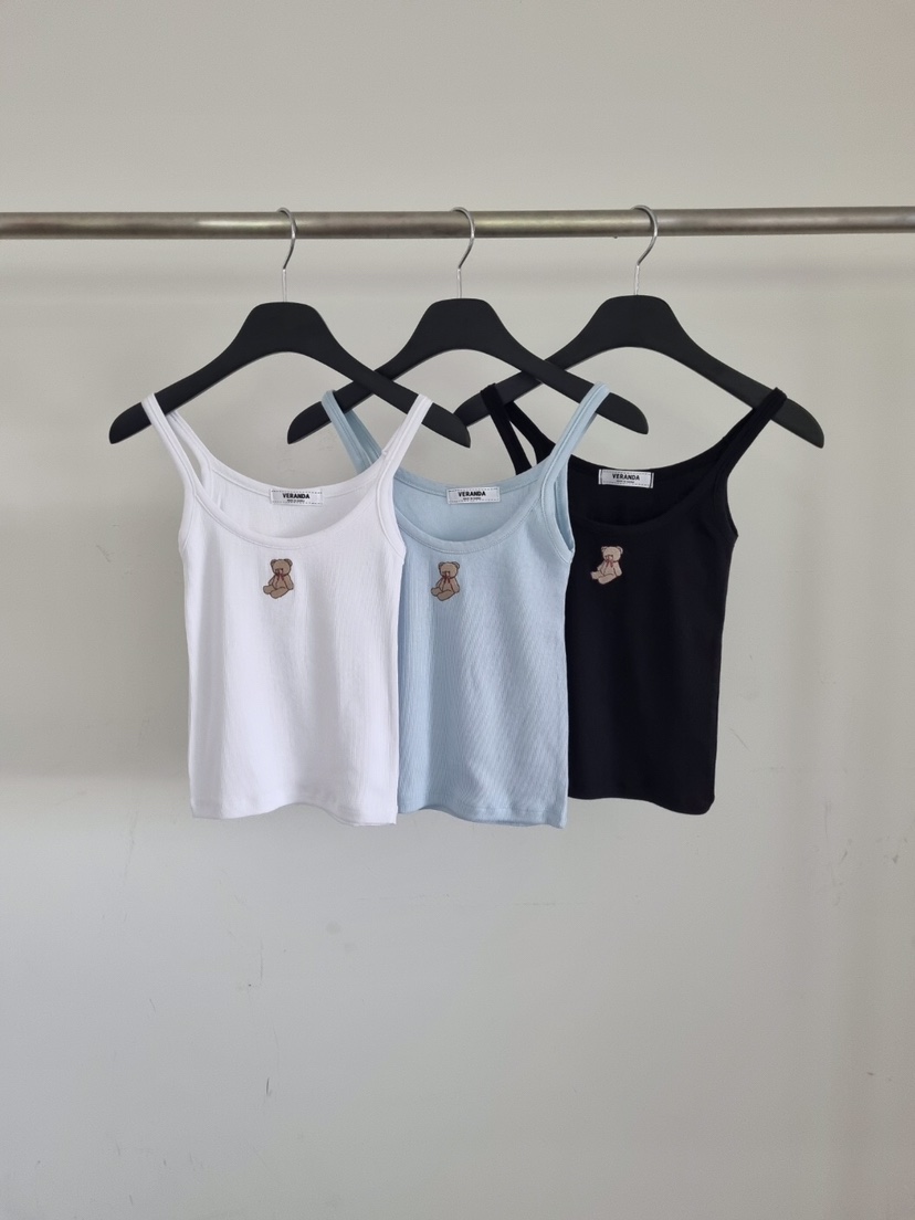 VERANDA韓國㊣直郵東大門代購女裝新款休閑25春夏時尚吊帶背心VERANDA吊帶/背心