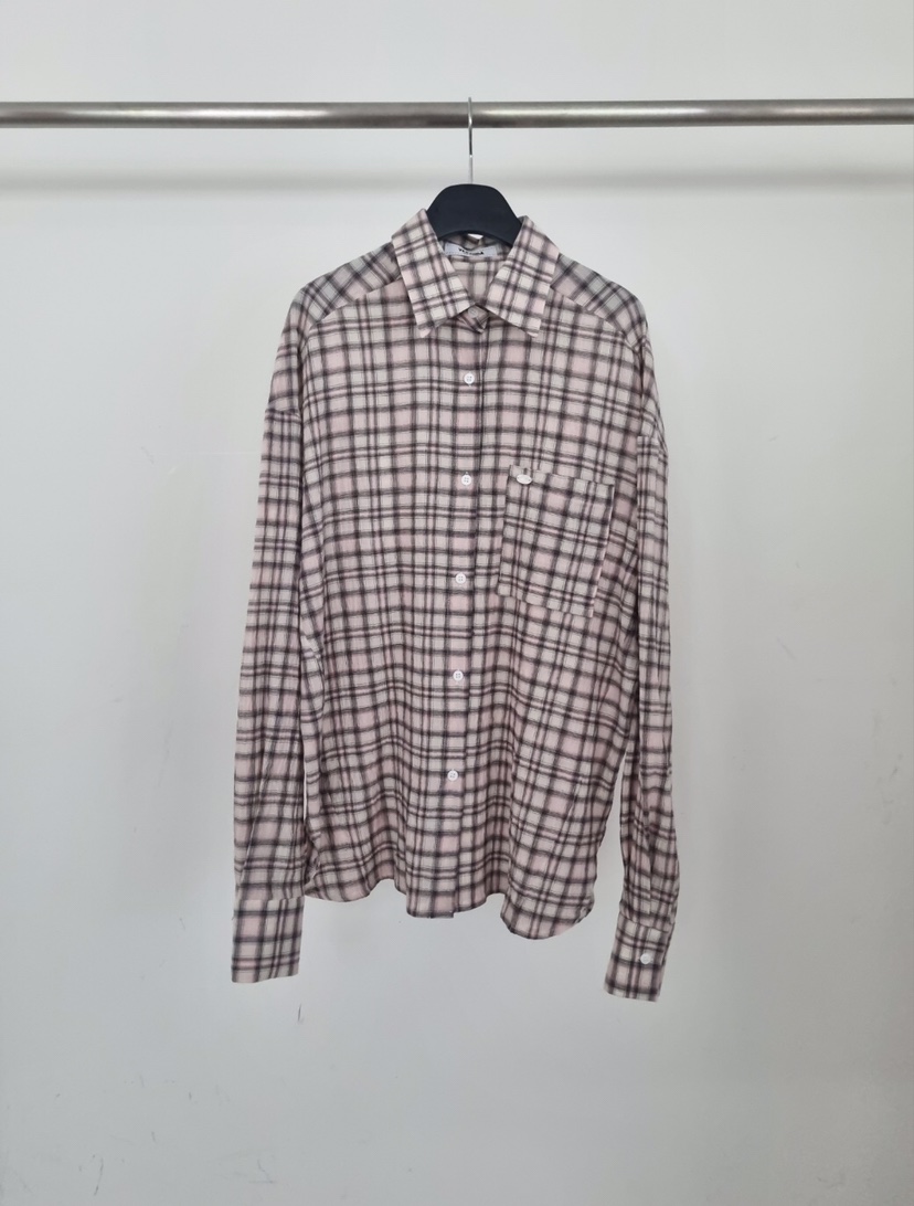 VERANDA直郵韓國代購㊣女裝新品休閑25春夏時尚襯衫蕾絲衫格紋VERANDA襯衫/蕾絲衫圖色2