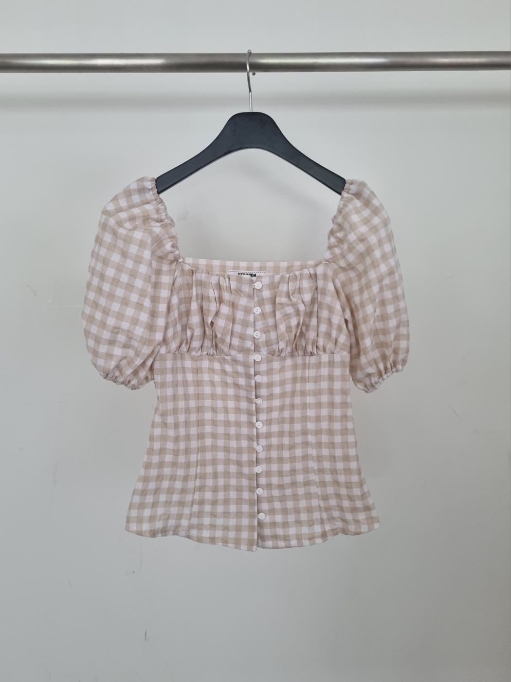 VERANDA韓國㊣直郵東大門代購女裝新品休閑25春夏襯衫蕾絲衫VERANDA襯衫/蕾絲衫圖色2