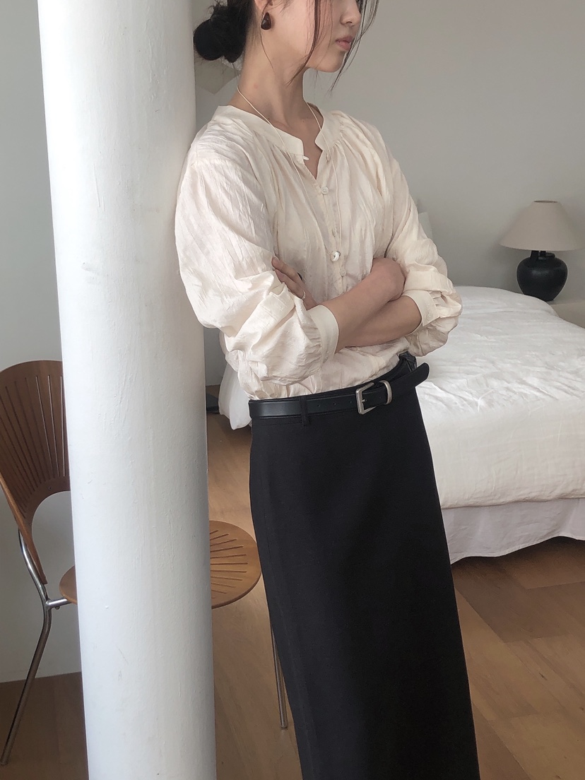 LE BUTTER韓國直郵㊣東大門實拍女裝新品休閑人氣襯衫蕾絲衫LE BUTTER襯衫/蕾絲衫