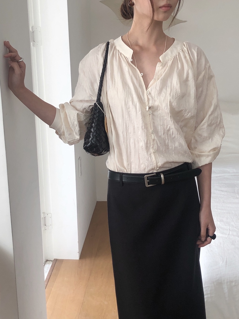 LE BUTTER韓國直郵㊣東大門實拍女裝新品休閑人氣襯衫蕾絲衫LE BUTTER襯衫/蕾絲衫
