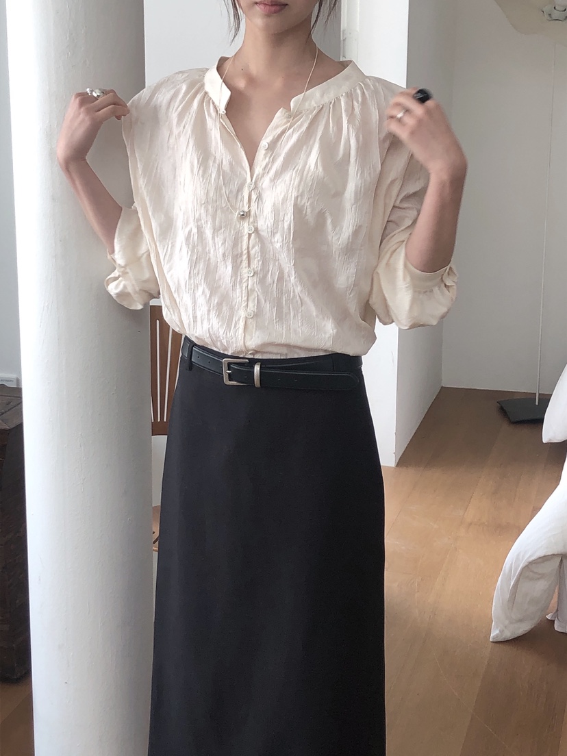 LE BUTTER韓國直郵㊣東大門實拍女裝新品休閑人氣襯衫蕾絲衫LE BUTTER襯衫/蕾絲衫