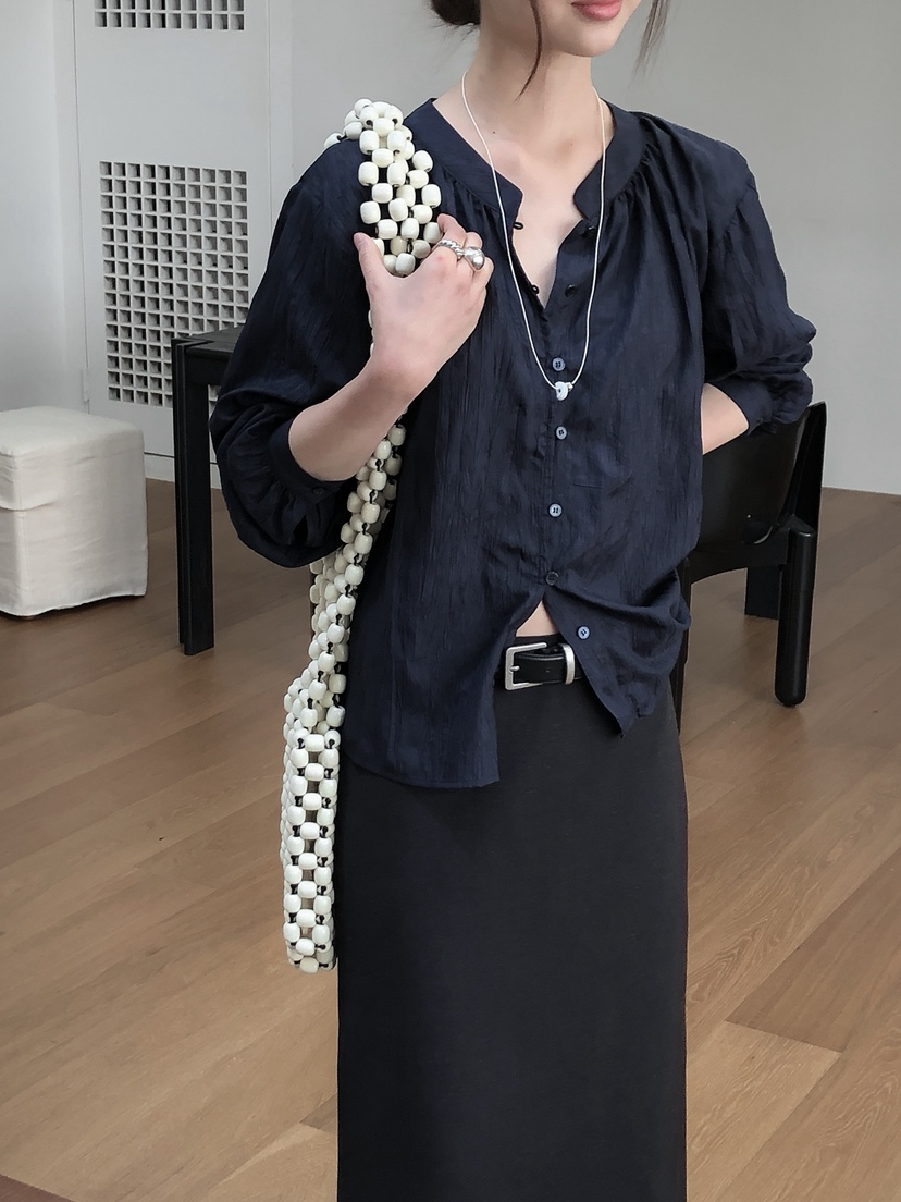 LE BUTTER韓國直郵㊣東大門實拍女裝新品休閑人氣襯衫蕾絲衫LE BUTTER襯衫/蕾絲衫
