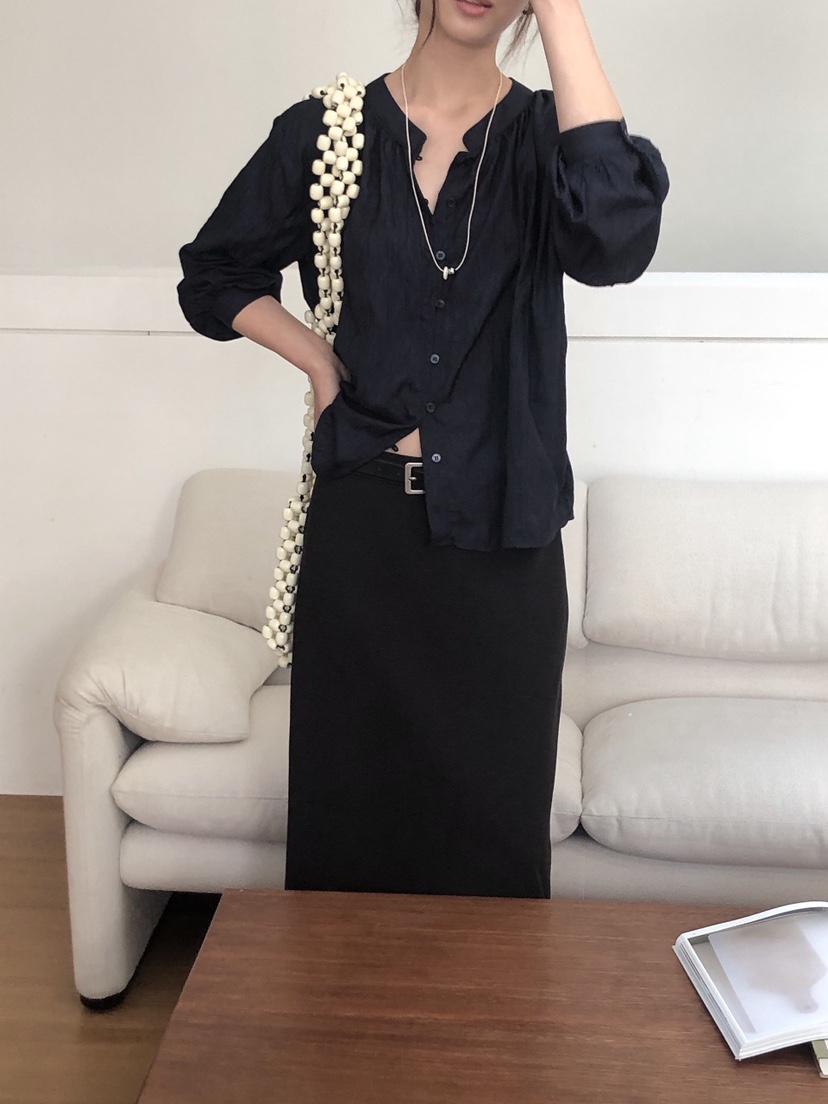 LE BUTTER韓國直郵㊣東大門實拍女裝新品休閑人氣襯衫蕾絲衫LE BUTTER襯衫/蕾絲衫